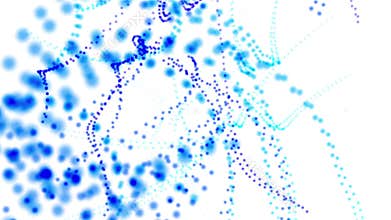 4k Abstract surging weave point wave line,fibers blood cell rhythm dot backdrop.