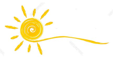 Summer bright sun.