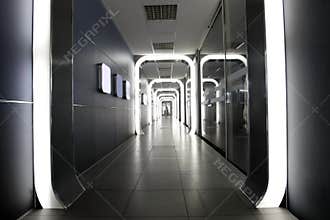 Futuristic corporate interior