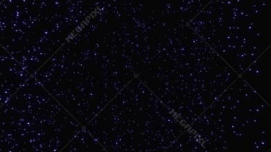 Hyperspace jump through the stars to a distant space. Abstract wormhole tunnel in loop. Infinite moving through the