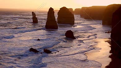 The Twelve Apostles, Australia, at sunset