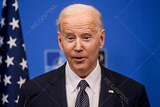 Joe Biden, President of USA, during press conference