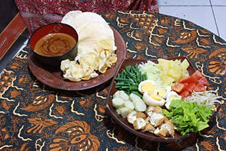 Pecel is traditional food from infonesia