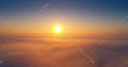 Flying above the clouds