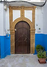 Moroccan riad old door