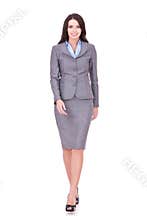 Business woman walking