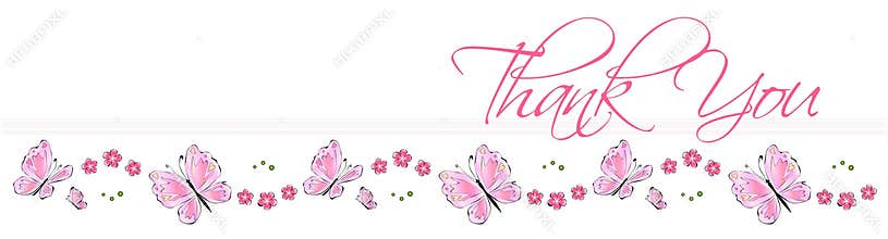 Thank You Butterfly Card