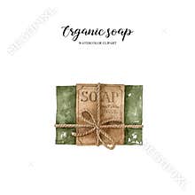 One piece of organic soap in a recyclable wrapper