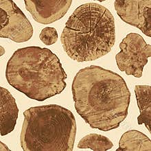 Abstract seamless pattern with realistic wood cuts