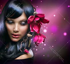 Fashion Brunette Girl