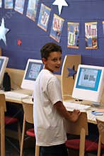 Child and computers in school