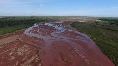 Low water line Red River South