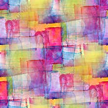 Artist seamless blue cubism abstract watercolor