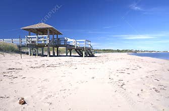 Boardwalk at an Eco-Centre, New Brunswick, Canada