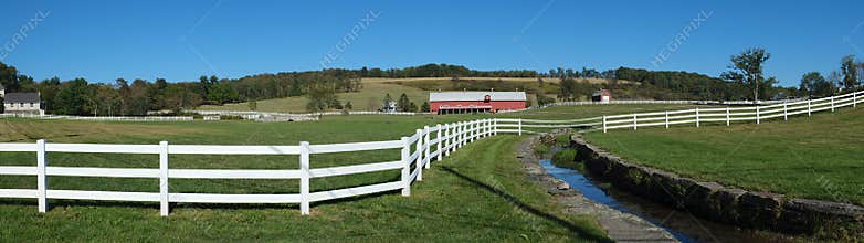 Ranch Fence Panorama
