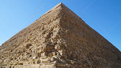Pyramid of Khafre in Giza Pyramid Complex, Egypt.