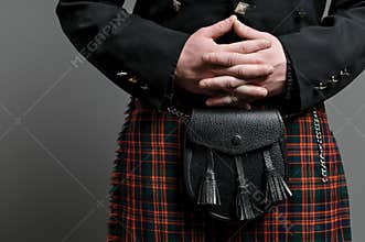 Scottish Kilt And Purse