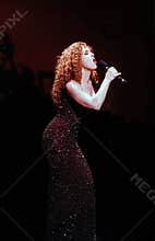 Bernadette Peters Belts a Refrain at the 2002 Nothing Like a Dame Celebrity Variety Charity Revue in NYC