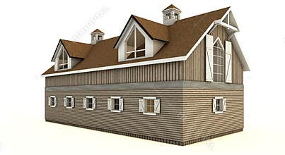 Barn isolated