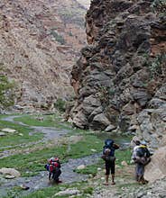 hike in the wild side, beautiful place and magic nature, high Atlas Mountains Morocco