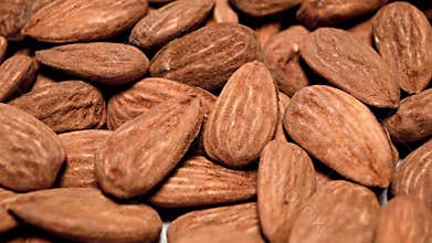 raw almonds rotating