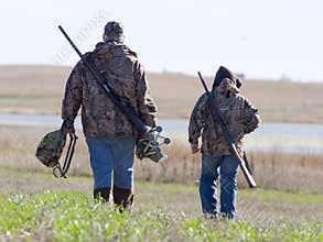 Father and Son hunters