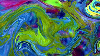Slow Motion Macro Abstract Pattern Artistic Concept Color Surface Moving Surface Liquid Paint Splashing Art Design Texture