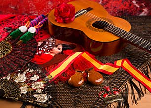 Cassic spanish guitar with flamenco elements