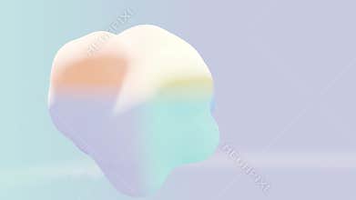 Surreal 3D Gradient Animation \'Become\' – Dreamy and Abstract Pink Aesthetic