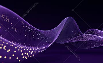 Large solid violet?purple background design with vintage purple image, distressed textured vignette borders, and soft