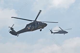 Blackhawk helicopters