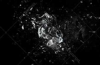 Glass explosion