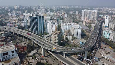 Skyline or cityscape of Chattogram City,Bangladesh.