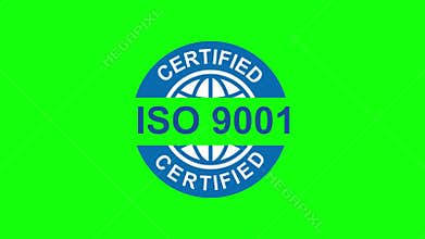 ISO 9001 Certified Logo Animation for Quality Management and Business Compliance