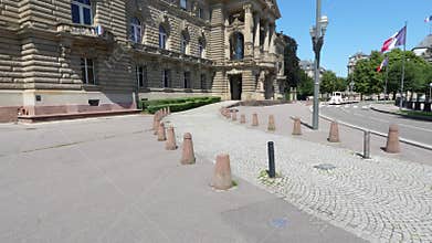 Revealing view of the Palais du Rhin in Strasbourg, France, the former Imperial Kaiserpalast palace