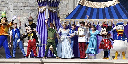 Mickey Mouse and Friends On Stage at Disney World Orlando Florida