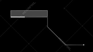 Glitch Callout HUD Motion Graphics For Technology Scenes. Alpha
