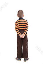 Little boy from back