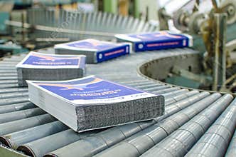 Post press finishing line machine