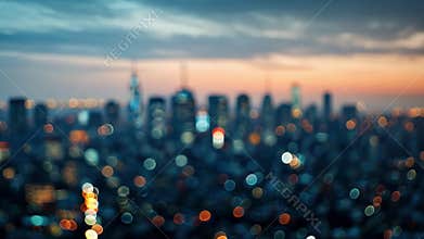 As the music builds the city skyline becomes a blurred frenzy of movement and lights