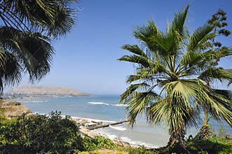 Miraflores District landscapes in Lima, Peru