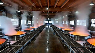 AI Salt plant with steam pans