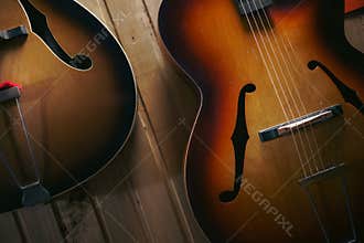Old European jazz guitar design