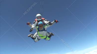 Skydiving video.