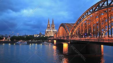 Cologne Cathedral and Hohenzollern Bridge