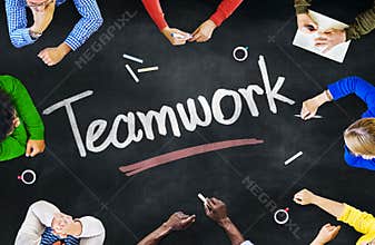 Group of People and Teamwork Concepts