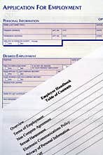 Application for Employment & Employee Handbook
