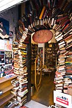 Lyon France - entrance to a bookshop