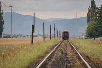 Romanian CFR old commuter train