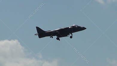 Military jet vertical takeoff